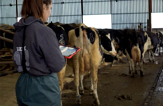 App and system in use on the farm