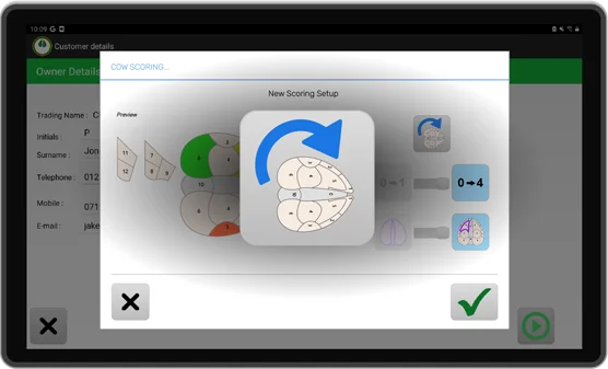 customise scoring orientation illustration